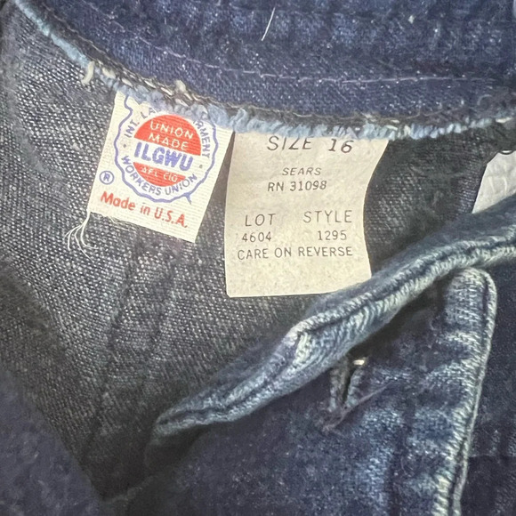 Vintage The daisy group women’s button front denim skirt Union made sz 16 NWT - Picture 3 of 4